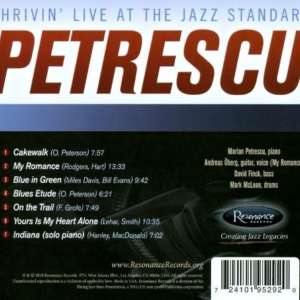 Cover for album Marian Petrescu - Thrivin' - Live At The Jazz Standard